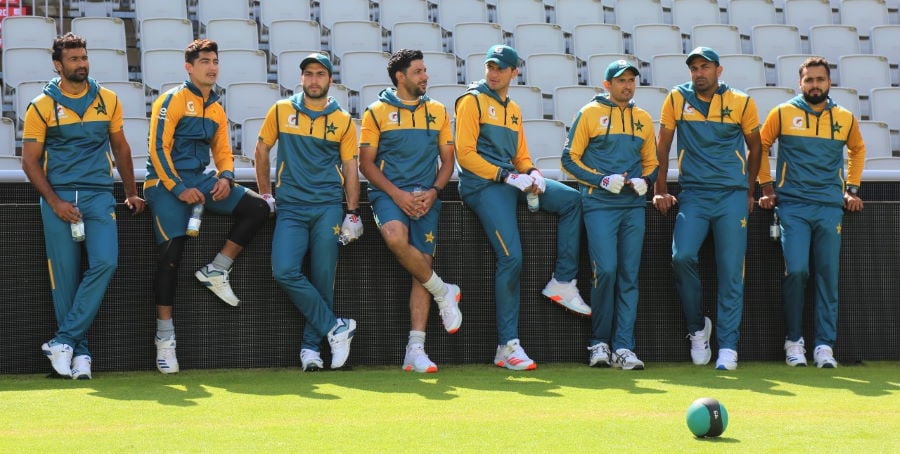 pakistan cricket team during practice in england